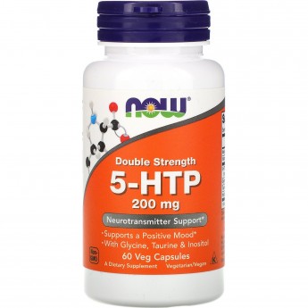 Аминокислота NOW FOODS 5-HTP, 200 мг - 60 капсул Аминокислота NOW FOODS 5-HTP, 200 мг - 60 капсул