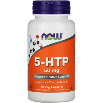 Аминокислота NOW FOODS 5-НТР, 50 мг, 90 капсул Аминокислота NOW FOODS 5-НТР, 50 мг, 90 капсул