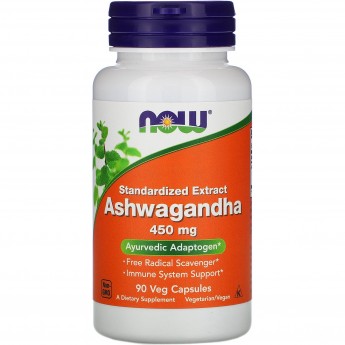 Ашвагандха NOW FOODS ASHWAGANDHA, 450 мг, 90 капсул Ашвагандха NOW FOODS ASHWAGANDHA, 450 мг, 90 капсул