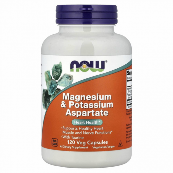 Аспартат магния и калия NOW FOODS MAG/POTASSIUM ASPARTATE 120 капсул Аспартат магния и калия NOW FOODS MAG/POTASSIUM ASPARTATE 120 капсул