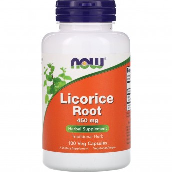 Бад при простуде NOW Licorice Root, Солодка Корень 450 мг - 100 капсул Бад при простуде NOW Licorice Root, Солодка Корень 450 мг - 100 капсул