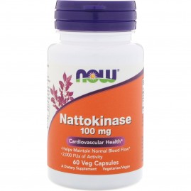 БАД сердечно-сосудистые NOW Nattokinase, Наттокиназа 100 мг - 60 капсул БАД сердечно-сосудистые NOW Nattokinase, Наттокиназа 100 мг - 60 капсул