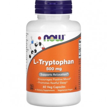 Биологически активная добавка NOW FOODS L-TRYPTOPHAN (Триптофан), 500 мг - 60 капсул Биологически активная добавка NOW FOODS L-TRYPTOPHAN (Триптофан), 500 мг - 60 капсул