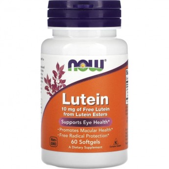 Лютеин NOW FOODS LUTEIN, 10 мг, 60 капсул Лютеин NOW FOODS LUTEIN, 10 мг, 60 капсул
