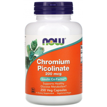 Минералы NOW FOODS CHROMIUM PICOLINATE 200mcg 250 капсул Минералы NOW FOODS CHROMIUM PICOLINATE 200mcg 250 капсул