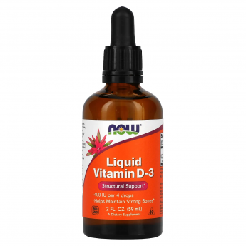 Витамин NOW FOODS LIQUID VITAMIN D-3 (2 Oz) 59мл