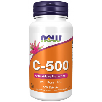 Витамин С NOW FOODS WITH ROSE HIPS 100 Tablets Витамин С NOW FOODS WITH ROSE HIPS 100 Tablets