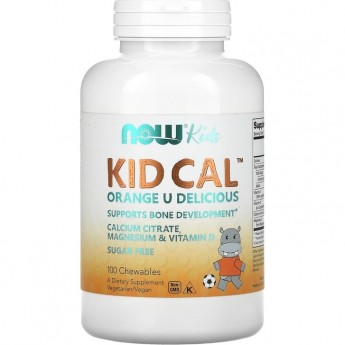 Витаминный комплекс NOW KID CAL, Кальций для детей - 100 таблеток Витаминный комплекс NOW KID CAL, Кальций для детей - 100 таблеток