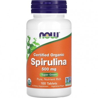 Витаминный комплекс NOW Spirulina, 500 мг - 100 таблеток Витаминный комплекс NOW Spirulina, 500 мг - 100 таблеток