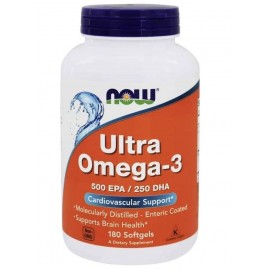 Витамины NOW FOODS ULTRA OMEGA-3 500 EPA / 250 DHA, 180 капсул Витамины NOW FOODS ULTRA OMEGA-3 500 EPA / 250 DHA, 180 капсул